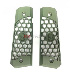 WE 1911 Hex Cut Grips Green