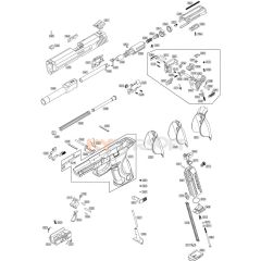 Little Bird #048 Hopup Housing Screw Black AUTO GBBP