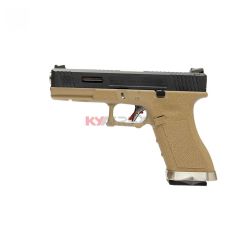 WE G17 T2 (BK/SV//TAN) (2 Magazine bundle)