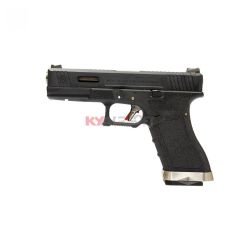 WE G17 T5 - BK SLIDE/SV BARREL/BK FRAME (2 magazines bundle)
