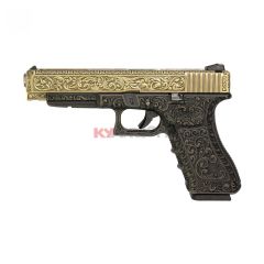 KY Custom WE G34 CLASSIC FLORAL PATTERN - BRONZE(2 Magazine bundle)