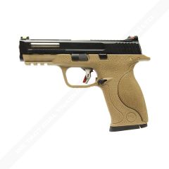 WE Big Bird T4 B W/HOLD(BK SLIDE/SV BARREL/TAN FRAME)
