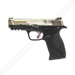 WE Big Bird T5 B W/HOLD(SV SLIDE/GD BARREL/BK FRAME)