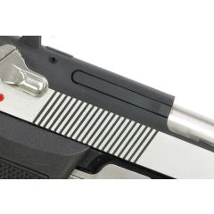 Aluminum Slide & Frame Kit for MARUI M9 Desert Storm- (Black/Sliver Side)