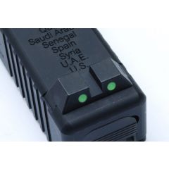 Steel Night Sight for MARUI G17 (GREEN)