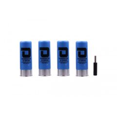 DOMINATOR™ 12 GAUGE GAS SHOTGUN SHELLS PACKAGE (4 SHELLS/UNIT - Blue)