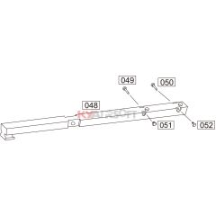 Replacement Charging Handle w/ Rollers for WE SCAR Gas Blowback Airsoft Rifle#48, #49, #50. #51. 52 (Old version)
