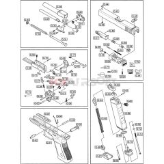 WE G series Full Auto (Complete receiver base assembly)