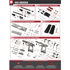 AW-MX Series double barrel 1911 nozzle GBBP