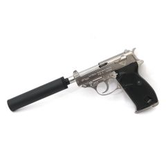 WE P38K GBB Pistol (Silver, Full marking,  INTERARMS)