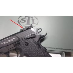 (Add-on)CNC custom marking for EMG STI TTI Combat master 2011 (Rear sight)