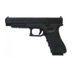 KY CUSTOM WE G SERIES 34 GEN3 MOS GBB PISTOL BK (FULL MARKING)(2 Magazine Bundle)