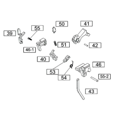 WE 1911 Gen2 complete hammer set (BK)