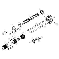 WE 888c V3 complete back stock assembly