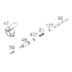 WE 999 GBBR dummy gas tube and gas block set