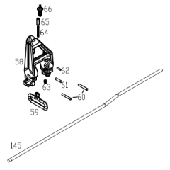 WE M16 V3 Front sight and gas tube assembly