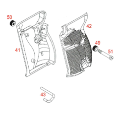 WE P38 grip set with scrow and sling mount (BK)