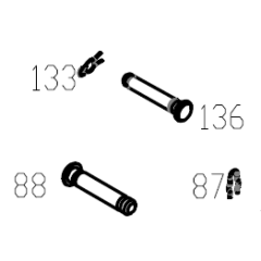 WE SCAR V3 body pin and stock pin set