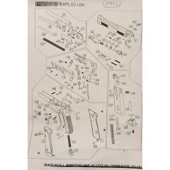 WE M92 #002 Metal Slide (Long Version for Gen 1 System)