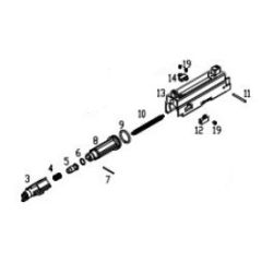 WE SCAR V3 GBBR Complete Bolt set with nozzle