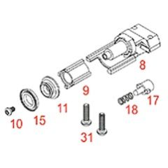 WE CP P38 Nozzle housing assembly