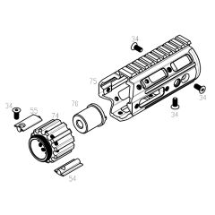 WE R5C V3 complete handguard set