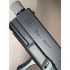 WE G19 Threaded Barrel with thread cover (Pistols adapter included)