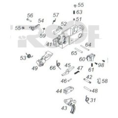 WE PLR-16 GBBR Complete Trigger Assembly