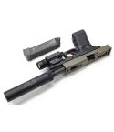 Compact Pistol Silencer - 14mm Negative