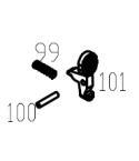 WE M4 V3 bolt catch set