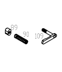 WE M4 V3 mag catch set